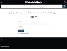 Tablet Screenshot of grooming.no